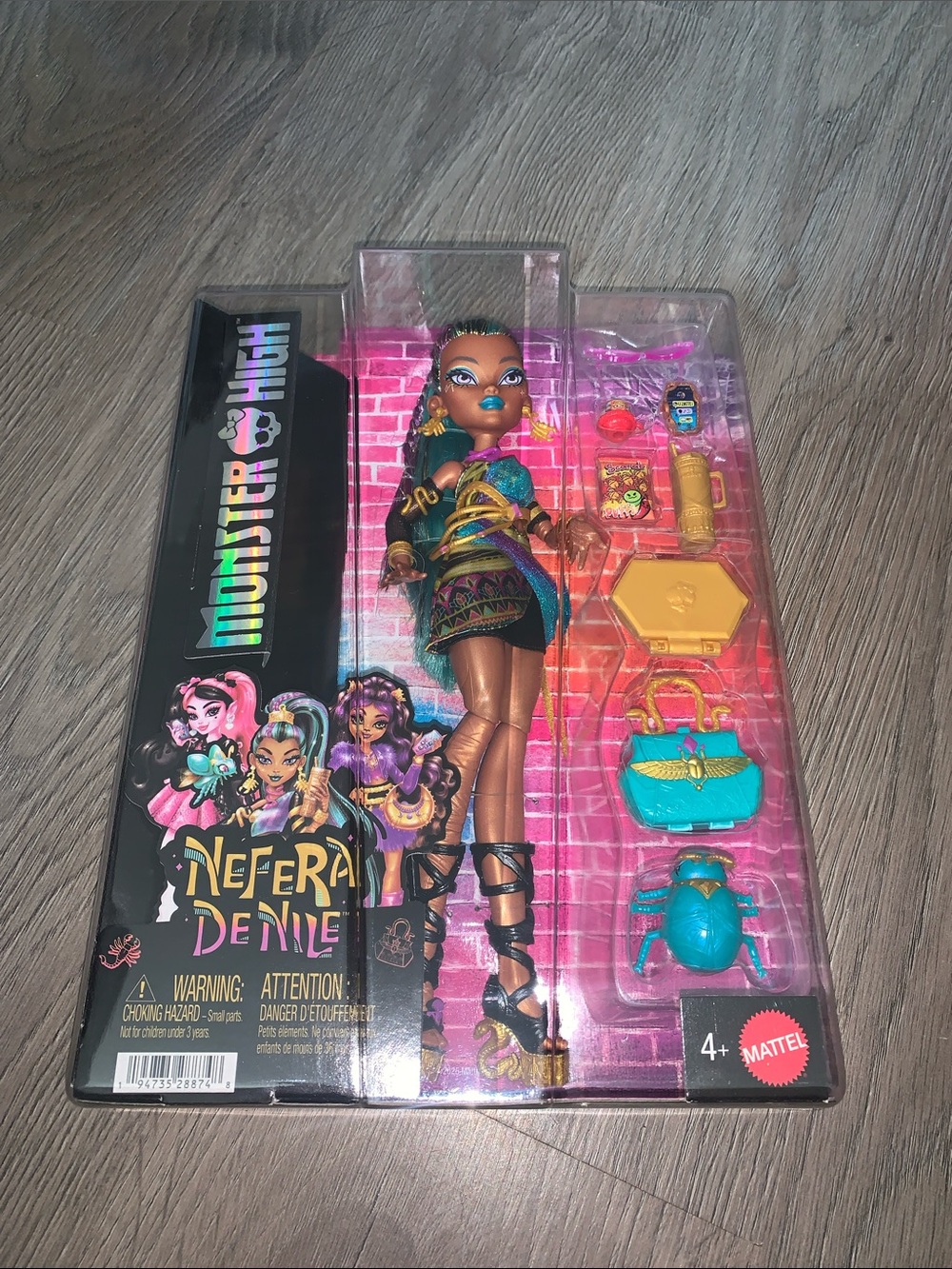 Mattel Monster High Nefera De Nile Doll - Teal & Gold Accents